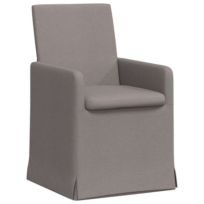 vidaXL Esszimmerstühle 2 pcs Taupe 57 x 67 x 95 cm Stoff