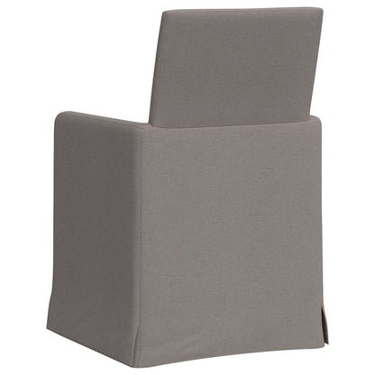 vidaXL Esszimmerstühle 2 pcs Taupe 57 x 67 x 95 cm Stoff