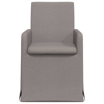 vidaXL Esszimmerstühle 2 pcs Taupe 57 x 67 x 95 cm Stoff