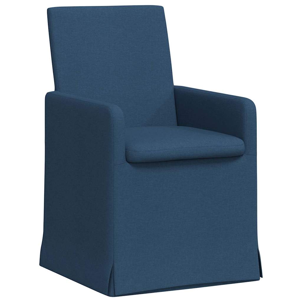Esszimmerstühle 2 pcs Blau 57 x 67 x 95 cm Stoff