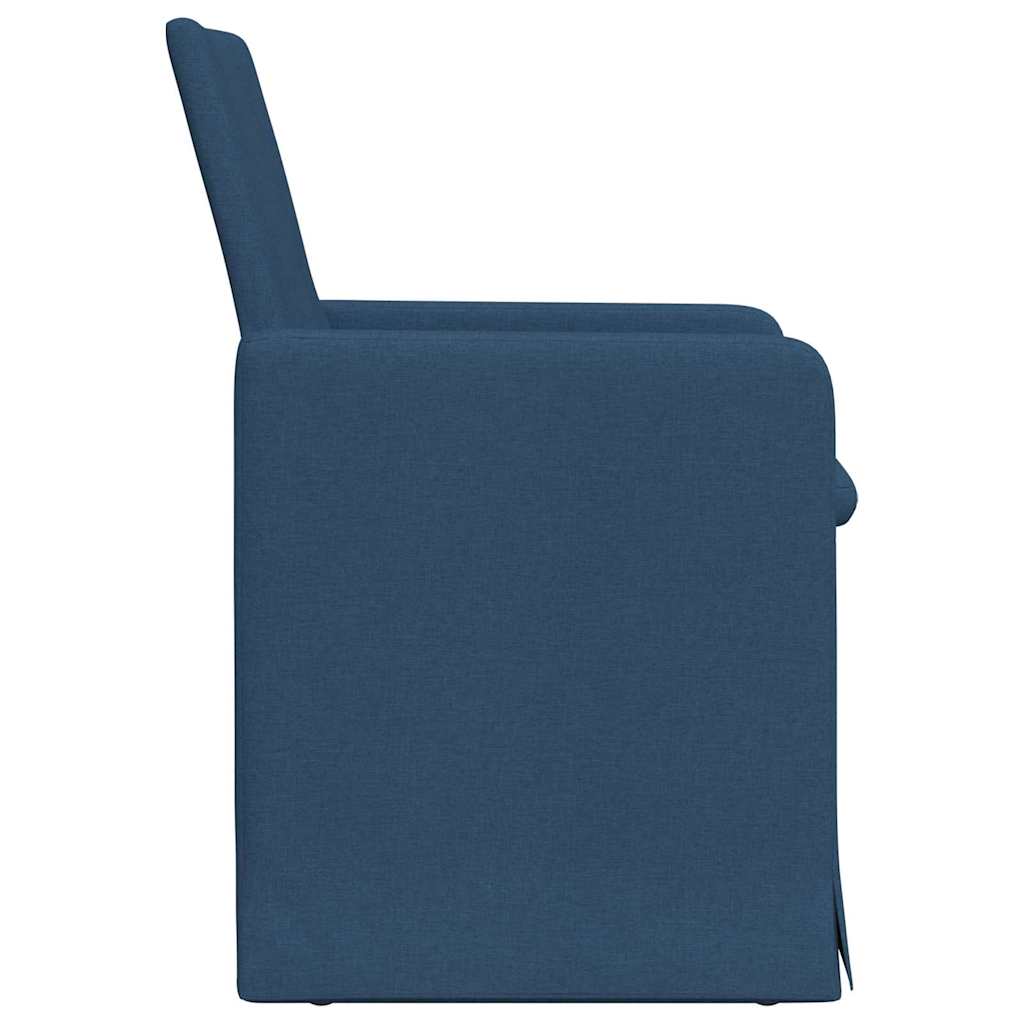 Esszimmerstühle 2 pcs Blau 57 x 67 x 95 cm Stoff