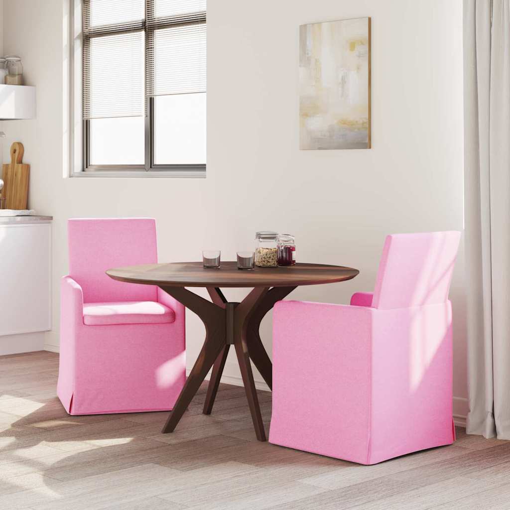 Esszimmerstühle 2 pcs Rosa 57 x 67 x 95 cm Stoff