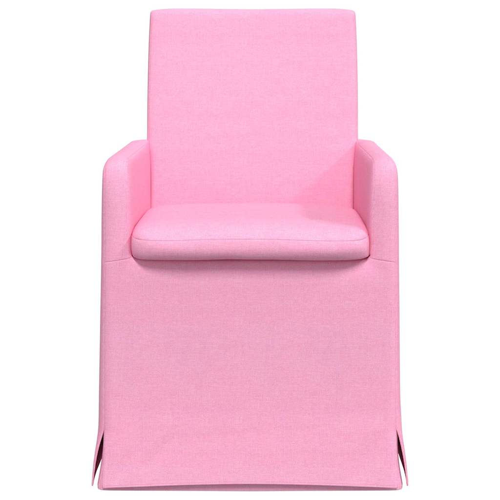 Esszimmerstühle 2 pcs Rosa 57 x 67 x 95 cm Stoff