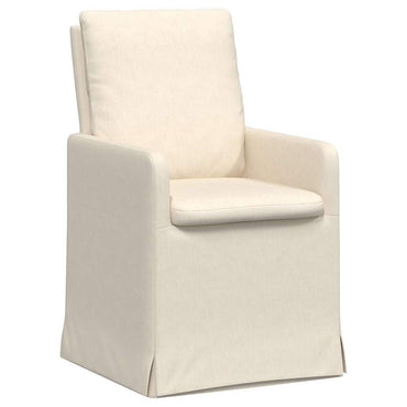 vidaXL Esszimmerstühle 2 pcs Beige 57 x 67 x 98 cm Leinen
