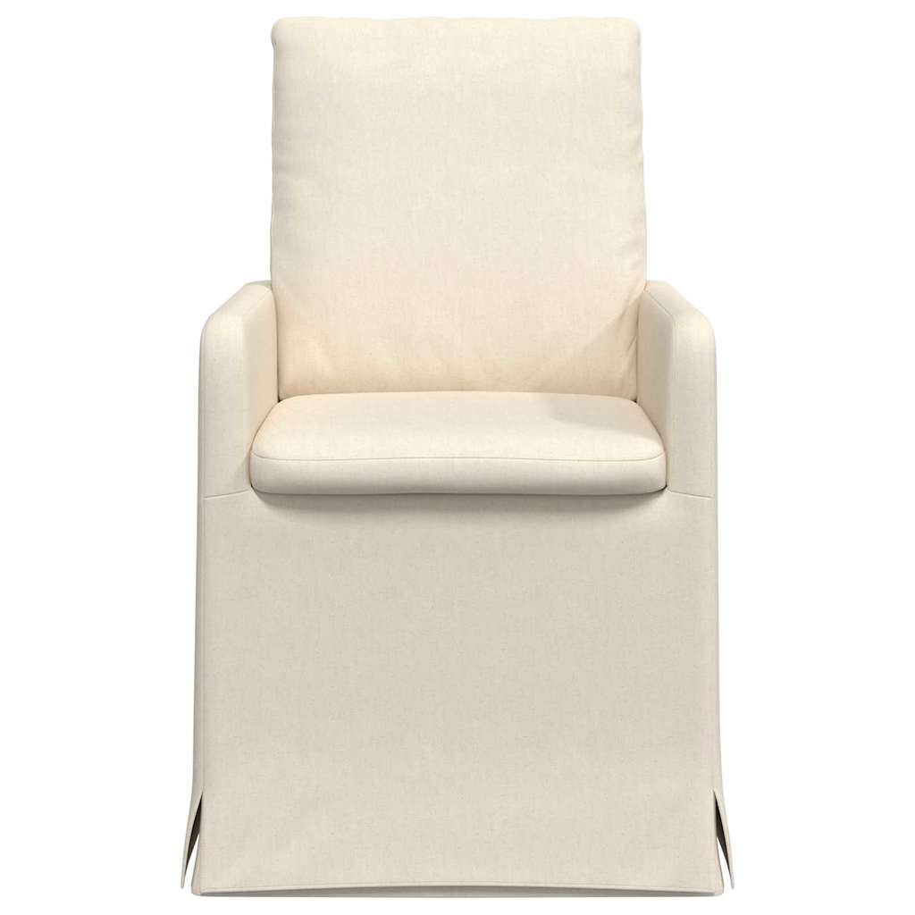 vidaXL Esszimmerstühle 2 pcs Beige 57 x 67 x 98 cm Leinen