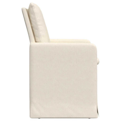 vidaXL Esszimmerstühle 2 pcs Beige 57 x 67 x 98 cm Leinen