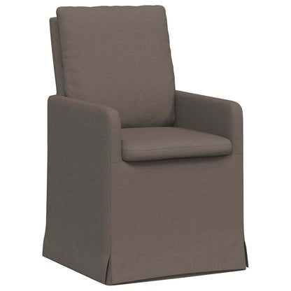 vidaXL Esszimmerstühle 2 pcs Hellgrau 57 x 67 x 98 cm Leinen