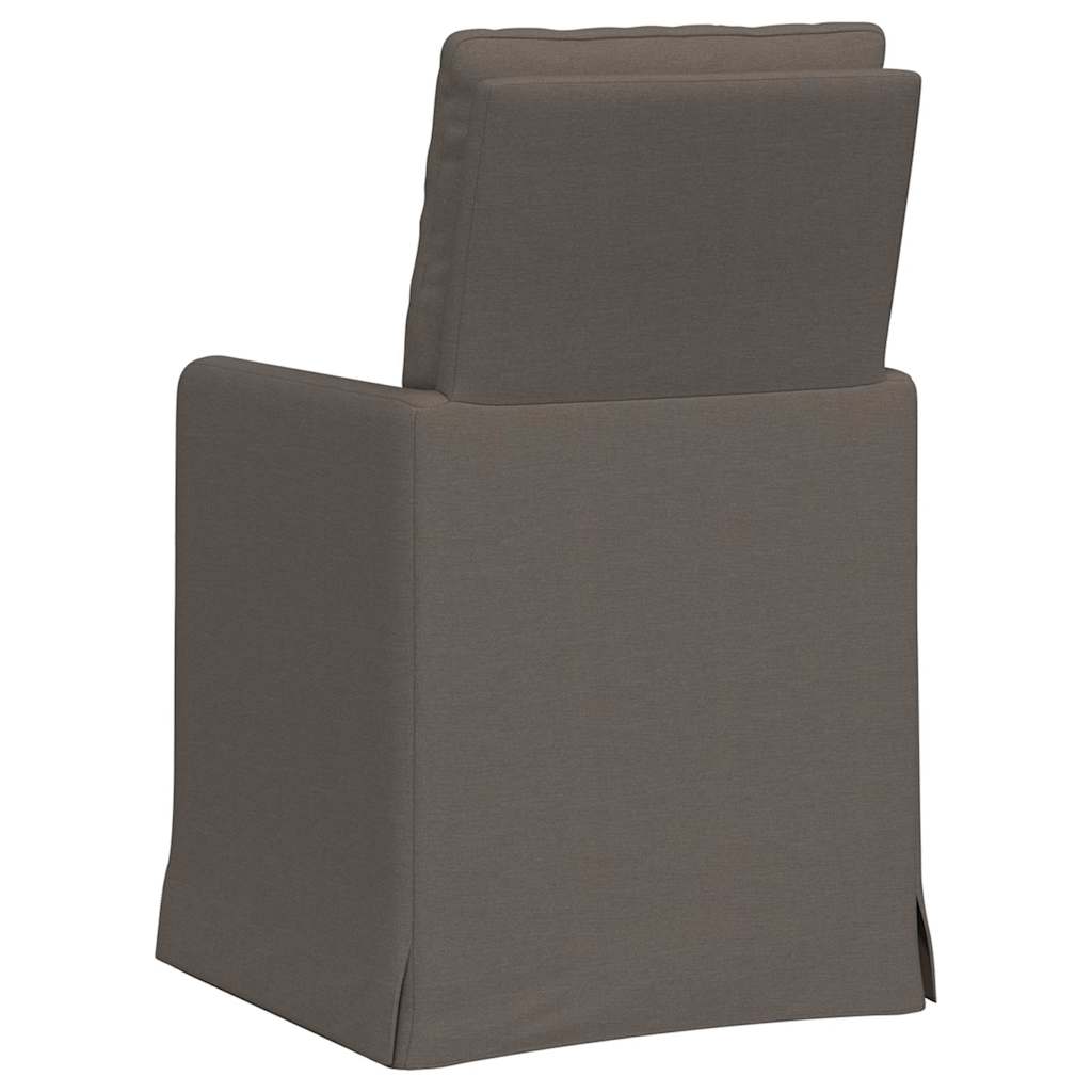 vidaXL Esszimmerstühle 2 pcs Hellgrau 57 x 67 x 98 cm Leinen