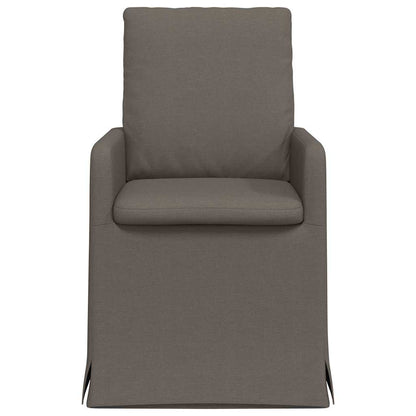 vidaXL Esszimmerstühle 2 pcs Hellgrau 57 x 67 x 98 cm Leinen