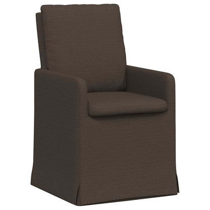 vidaXL Esszimmerstühle 2 pcs Dunkelgrau 57 x 67 x 98 cm Leinen