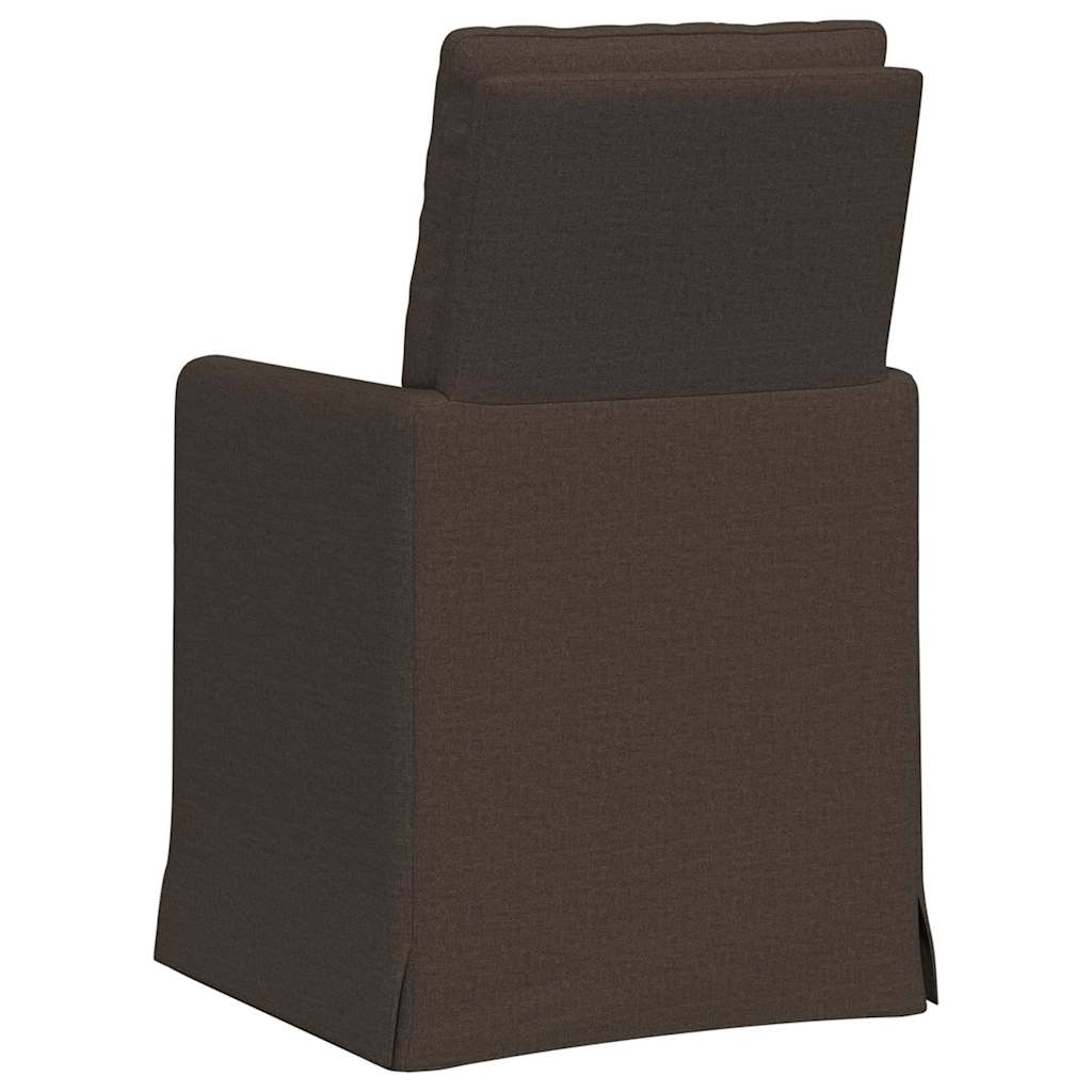 vidaXL Esszimmerstühle 2 pcs Dunkelgrau 57 x 67 x 98 cm Leinen