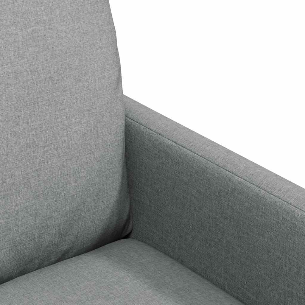 vidaXL Esszimmerstühle 2 pcs Hellgrau 57 x 67 x 98 cm Stoff