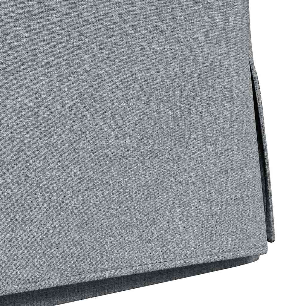 vidaXL Esszimmerstühle 2 pcs Hellgrau 57 x 67 x 98 cm Stoff