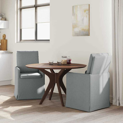 vidaXL Esszimmerstühle 2 pcs Hellgrau 57 x 67 x 98 cm Stoff