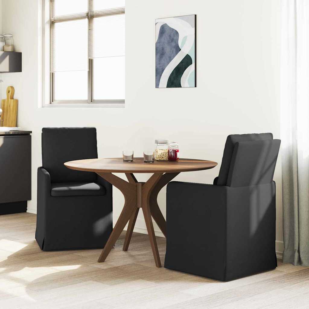 vidaXL Esszimmerstühle 2 pcs Schwarz 57 x 67 x 98 cm Stoff