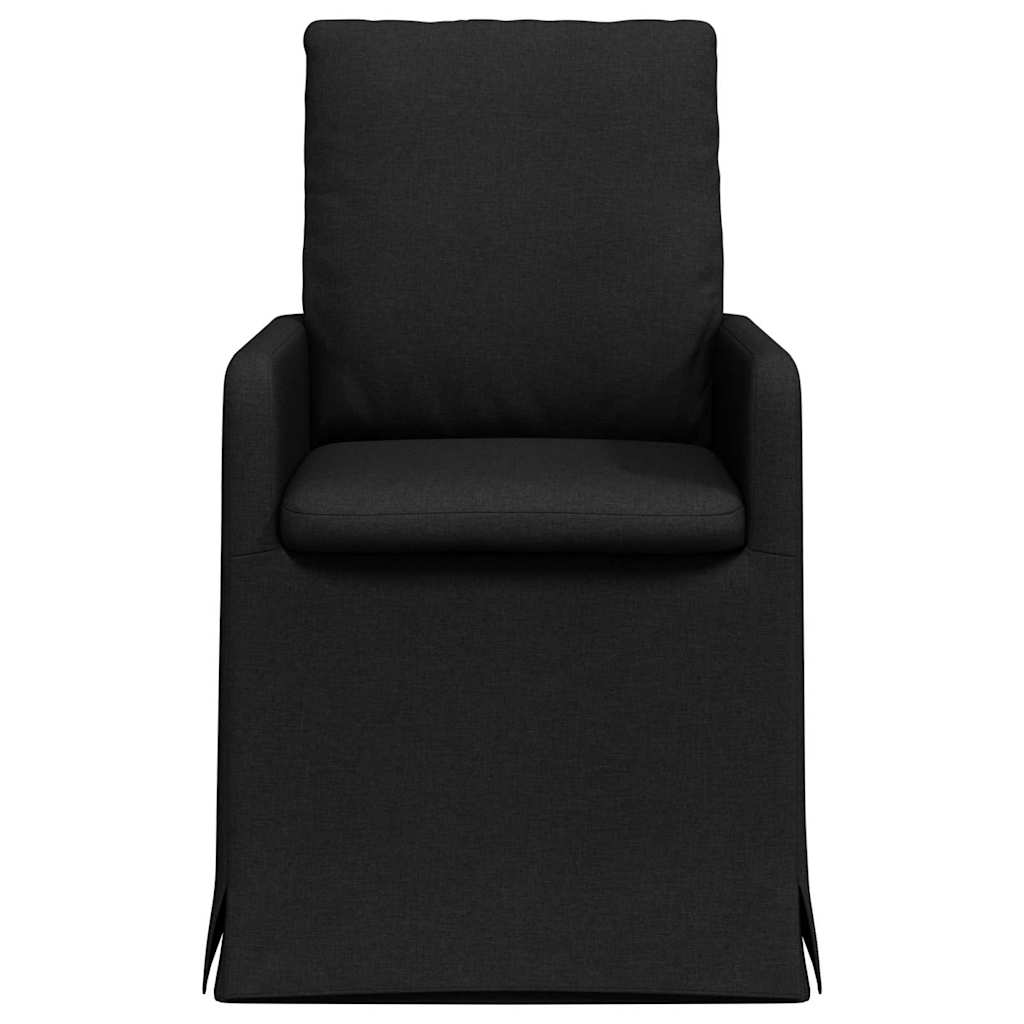 vidaXL Esszimmerstühle 2 pcs Schwarz 57 x 67 x 98 cm Stoff