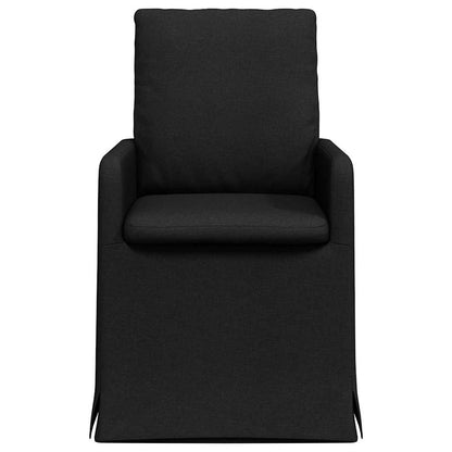 vidaXL Esszimmerstühle 2 pcs Schwarz 57 x 67 x 98 cm Stoff