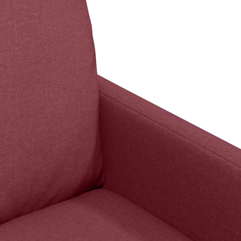 vidaXL Esszimmerstühle 2 pcs Weinrot 57 x 67 x 98 cm Stoff