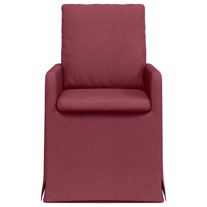 vidaXL Esszimmerstühle 2 pcs Weinrot 57 x 67 x 98 cm Stoff