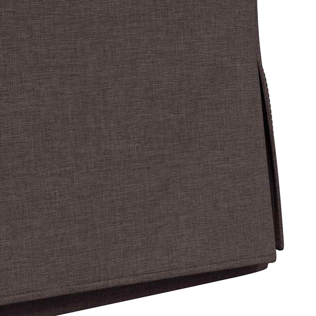 vidaXL Esszimmerstühle 2 pcs Dunkelbraun 57 x 67 x 98 cm Stoff