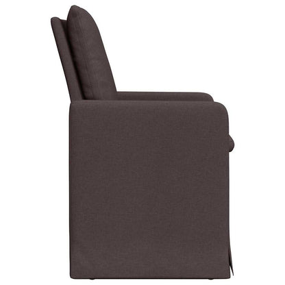 vidaXL Esszimmerstühle 2 pcs Dunkelbraun 57 x 67 x 98 cm Stoff