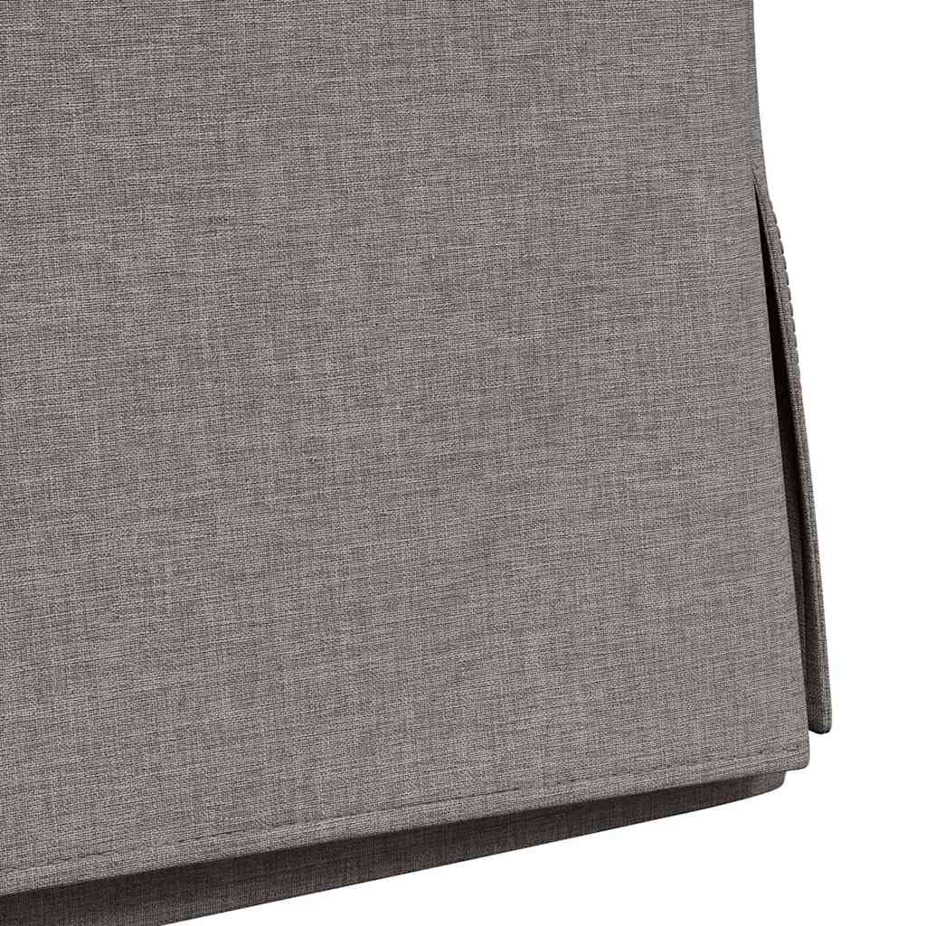 Esszimmerstühle 2 pcs Taupe 57 x 67 x 98 cm Stoff