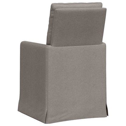 Esszimmerstühle 2 pcs Taupe 57 x 67 x 98 cm Stoff