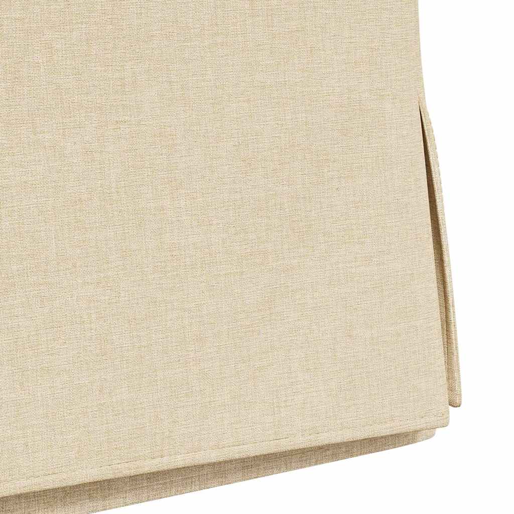 Esszimmerstühle 2 pcs Creme 57 x 67 x 98 cm Stoff