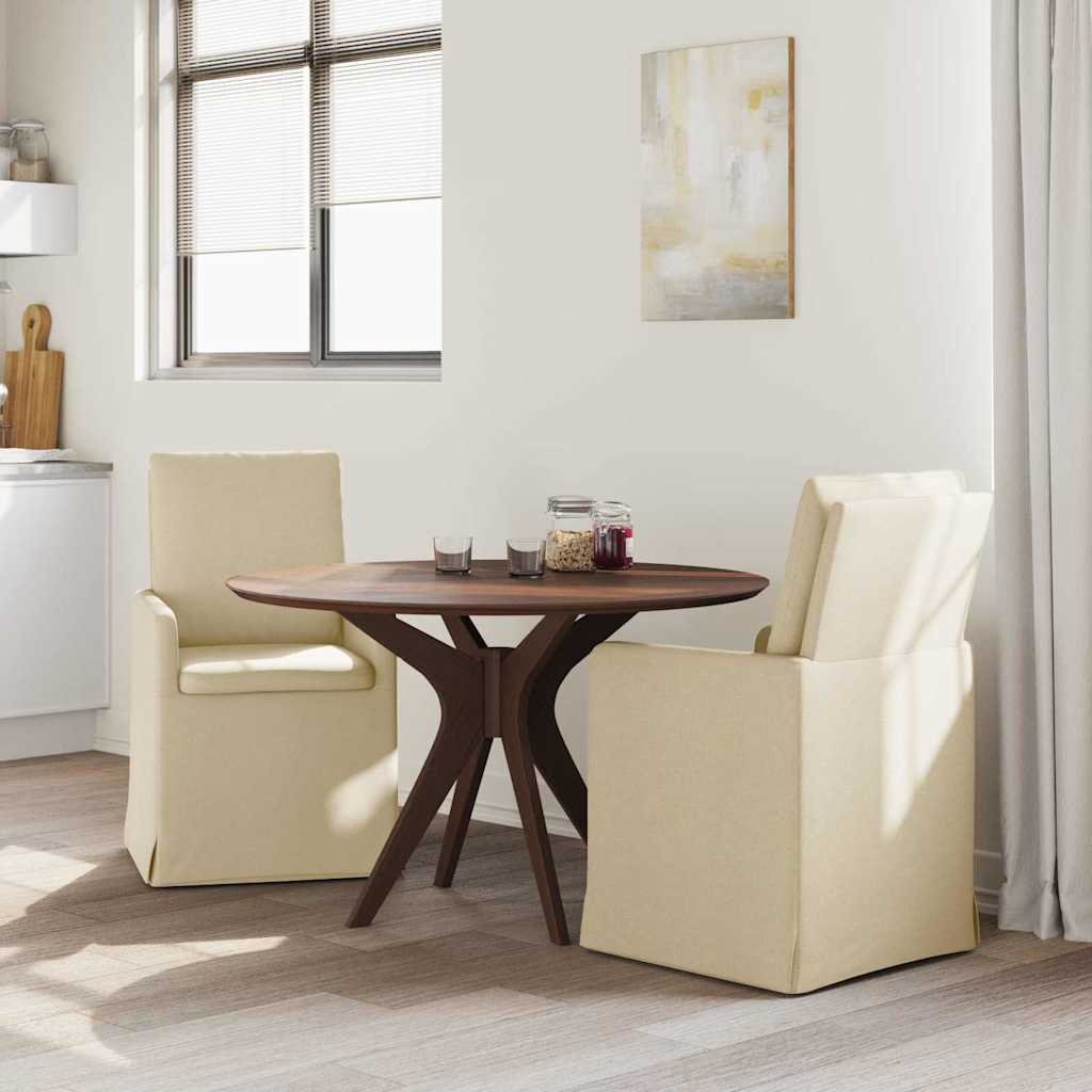 Esszimmerstühle 2 pcs Creme 57 x 67 x 98 cm Stoff