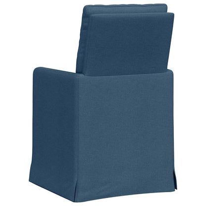 Esszimmerstühle 2 pcs Blau 57 x 67 x 98 cm Stoff