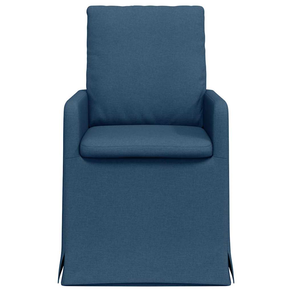 Esszimmerstühle 2 pcs Blau 57 x 67 x 98 cm Stoff