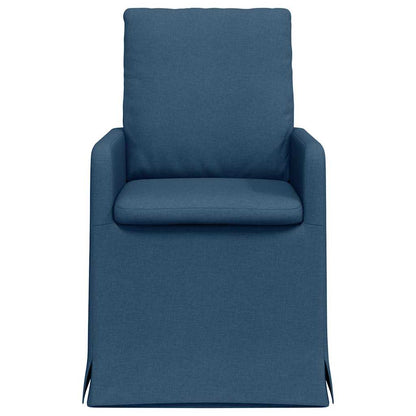 Esszimmerstühle 2 pcs Blau 57 x 67 x 98 cm Stoff