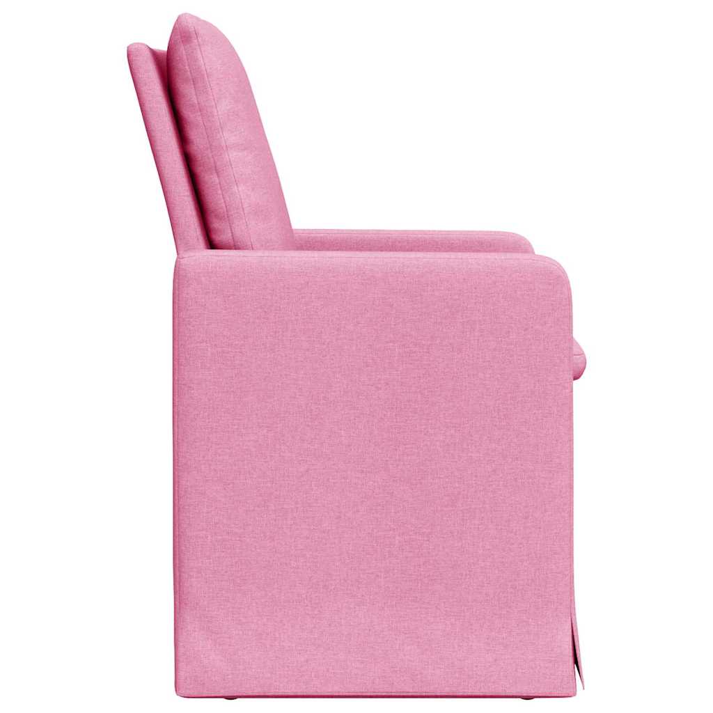 Esszimmerstühle 2 pcs Rosa 57 x 67 x 98 cm Stoff
