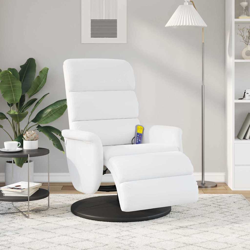 vidaXL Liegestuhl Weiß 98 x 71 x 106 cm PU