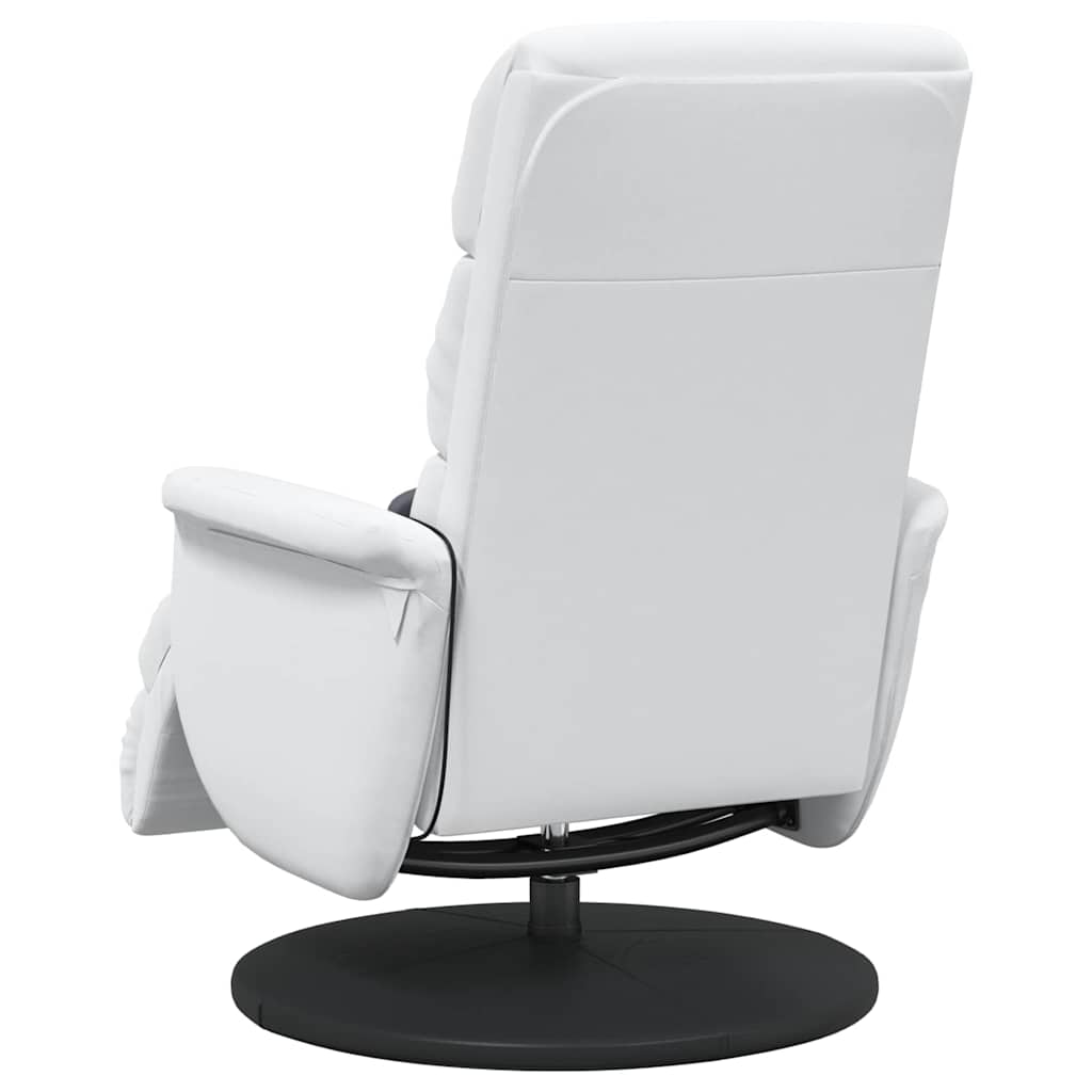 vidaXL Liegestuhl Weiß 98 x 71 x 106 cm PU