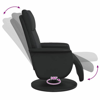 vidaXL Massage Relaxsessel Schwarz Kunstleder