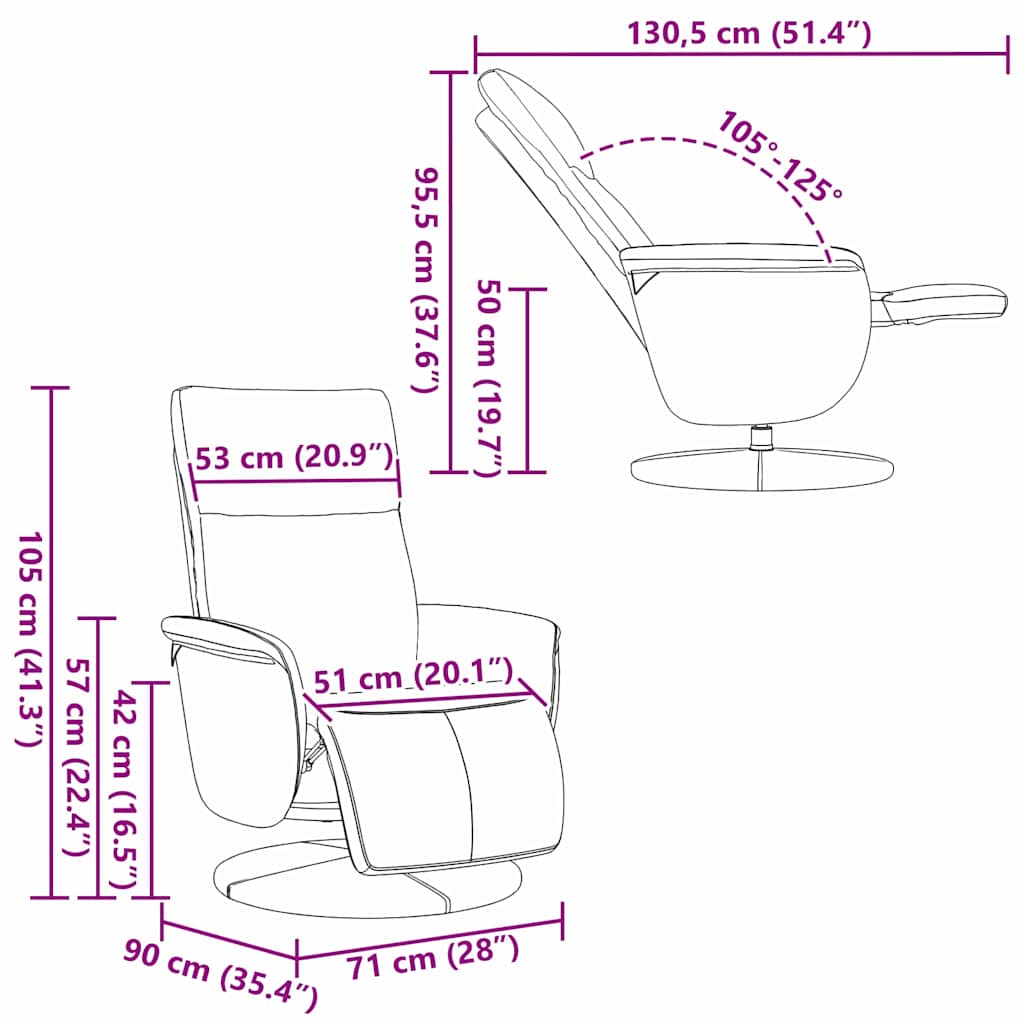 Massage Relaxsessel Weiß Kunstleder