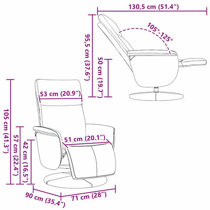 Massage Relaxsessel Weiß Kunstleder