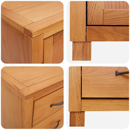 vidaXL Ensemble de meubles de rangement avec tiroirs Marron Bois d'ingénierie