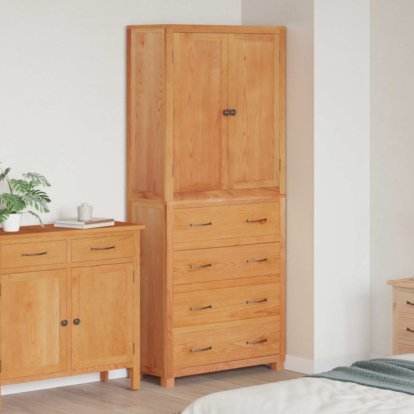 vidaXL Ensemble de meubles de rangement avec tiroirs Marron Bois d'ingénierie