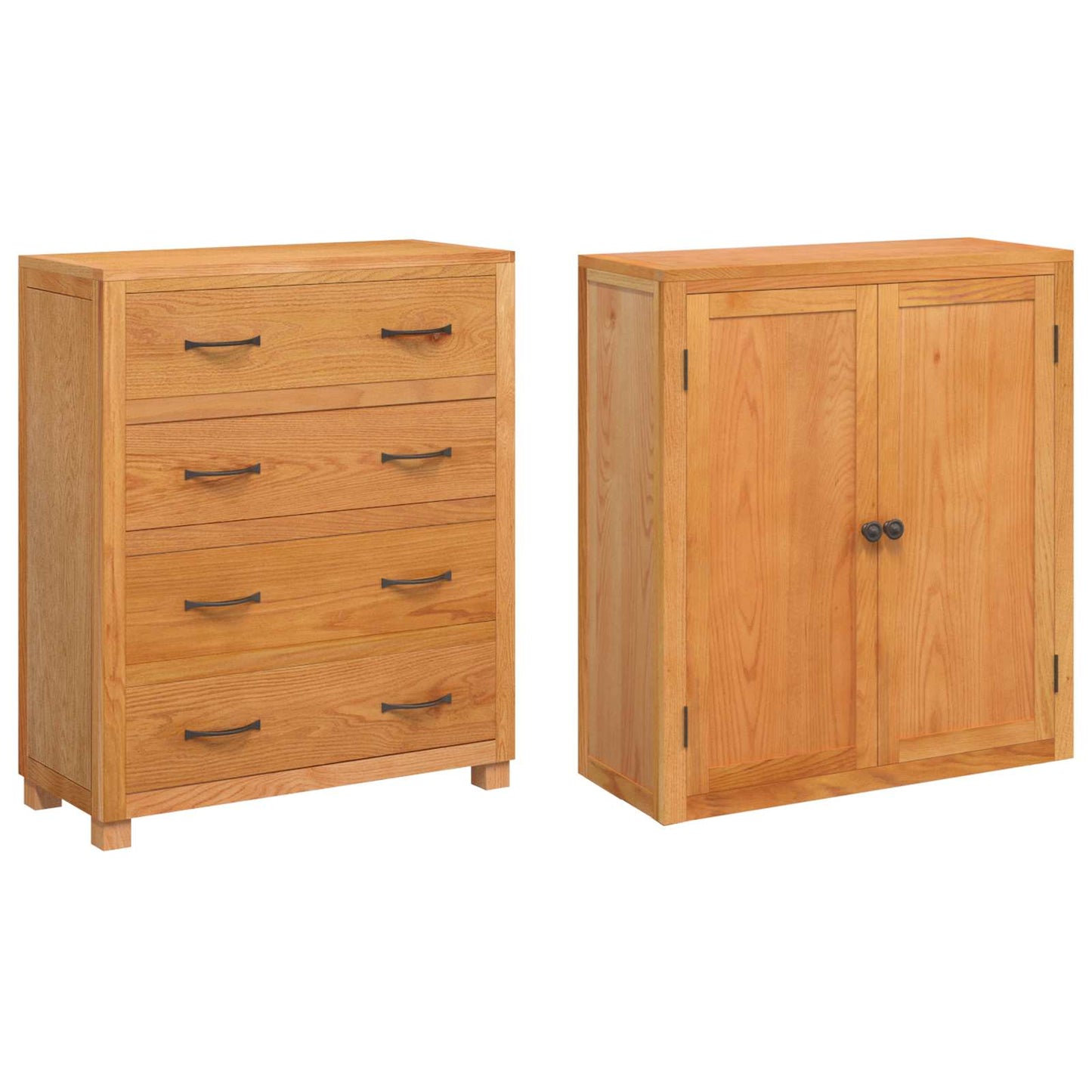 vidaXL Ensemble de meubles de rangement avec tiroirs Marron Bois d'ingénierie