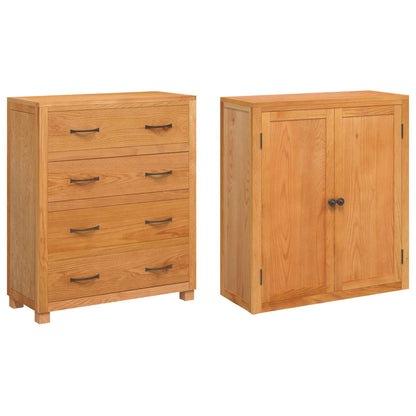 vidaXL Ensemble de meubles de rangement avec tiroirs Marron Bois d'ingénierie