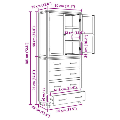 vidaXL Ensemble de meubles de rangement avec tiroirs Marron Bois d'ingénierie