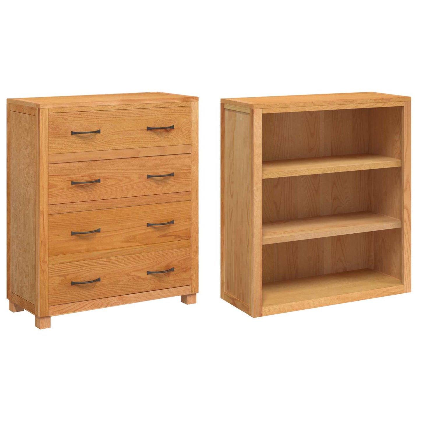 vidaXL Ensemble de meubles de rangement avec tiroirs Marron Bois d'ingénierie