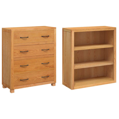 vidaXL Ensemble de meubles de rangement avec tiroirs Marron Bois d'ingénierie