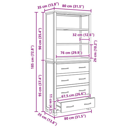 vidaXL Ensemble de meubles de rangement avec tiroirs Marron Bois d'ingénierie
