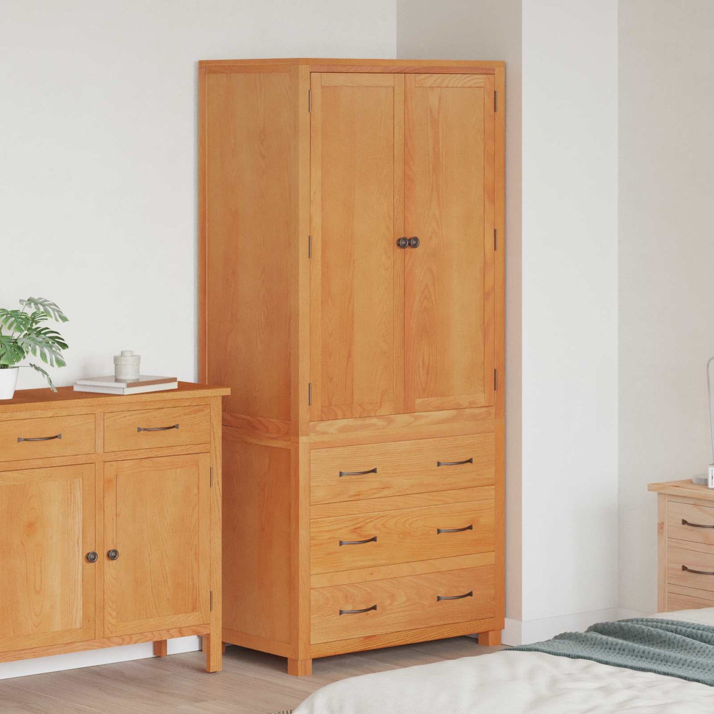 vidaXL Ensemble de meubles de rangement avec tiroirs Marron Bois d'ingénierie