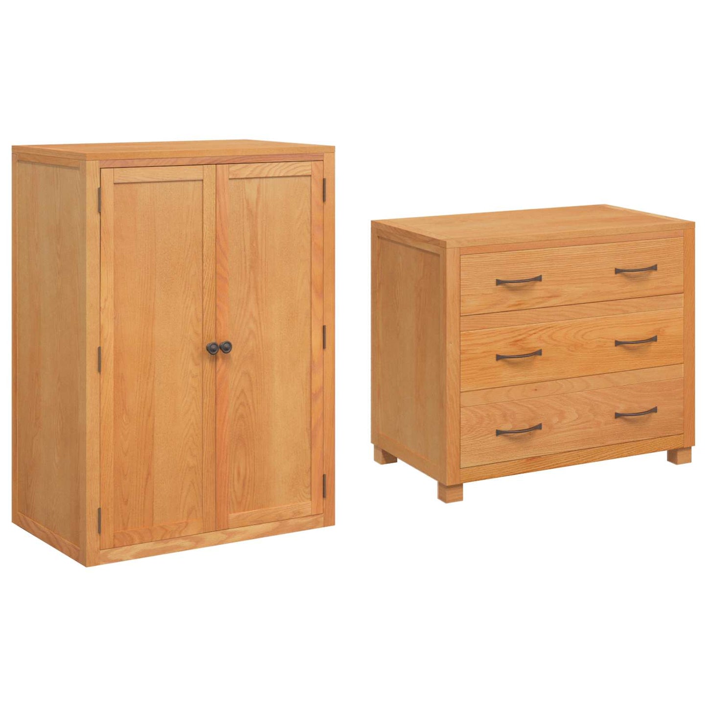 vidaXL Ensemble de meubles de rangement avec tiroirs Marron Bois d'ingénierie
