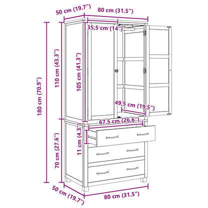 vidaXL Ensemble de meubles de rangement avec tiroirs Marron Bois d'ingénierie