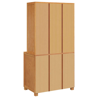 vidaXL Aufbewahrungsmöbel-Set mit Speicher mit Tür Braun Holzwerkstoff